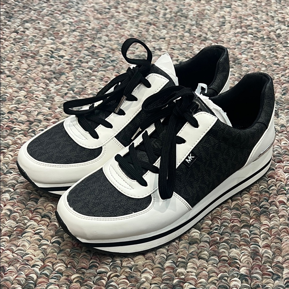 Michael Kors Black and White Sneakers